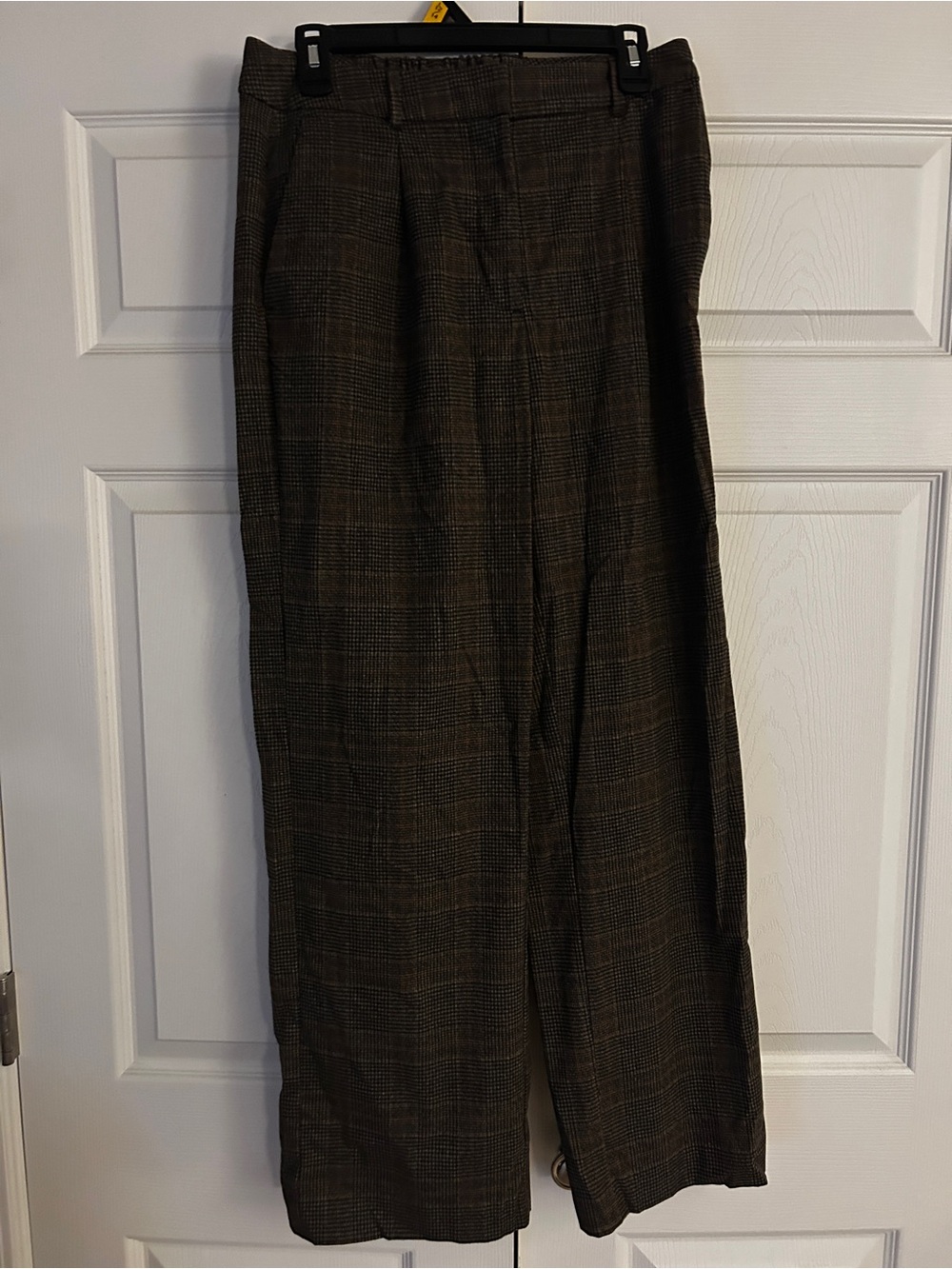 Women’s Brown Plaid Dress Pants